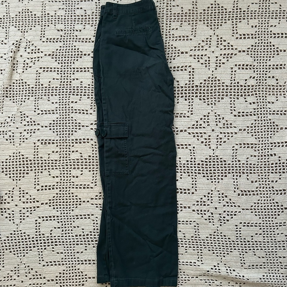 Dark green cargo pants